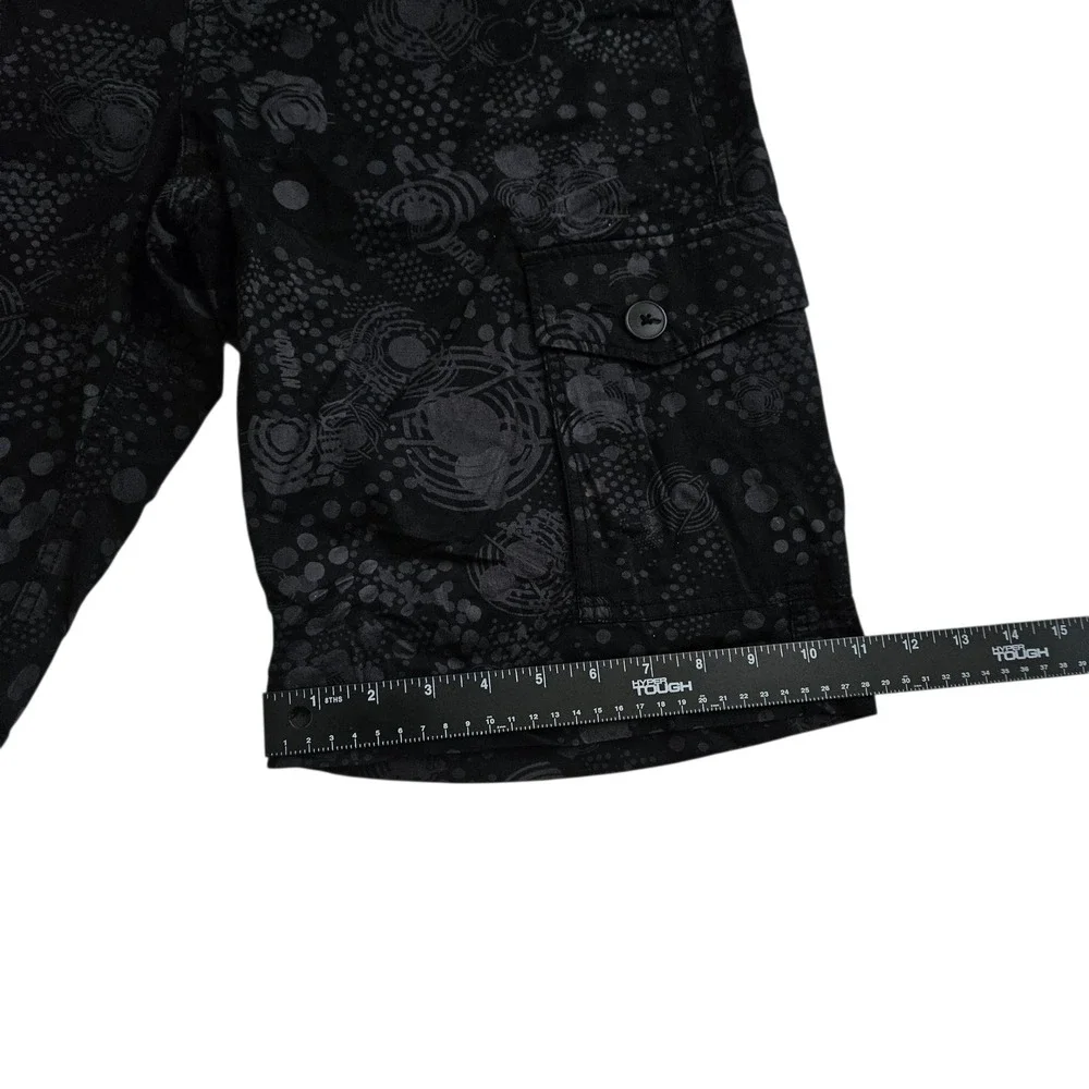 Nike Jordan Jumpman (Men's 30R) Black Graphic Print Cargo‎ Shorts Y2K Baggy